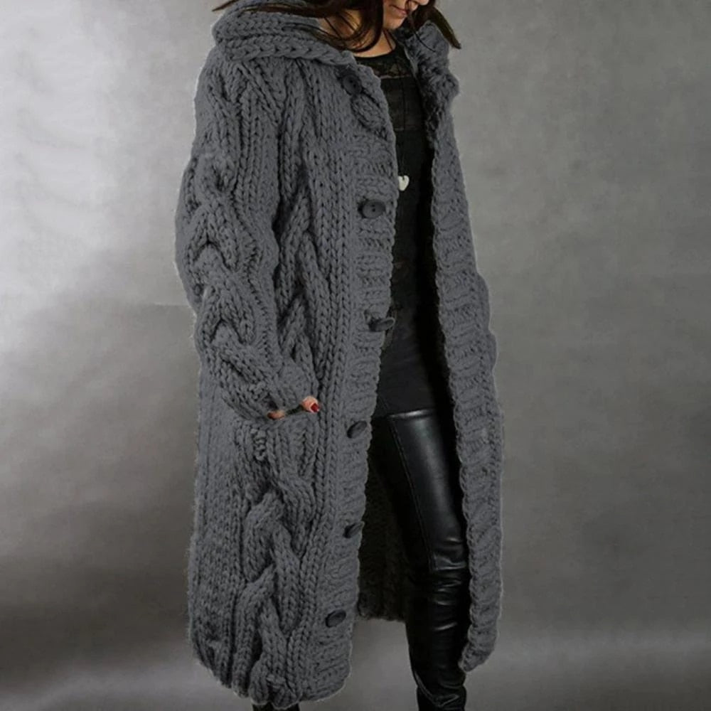 LP | Accogliente cappotto da donna in maglia