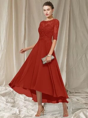 LP | Maxi abito da festa elegante con pizzo