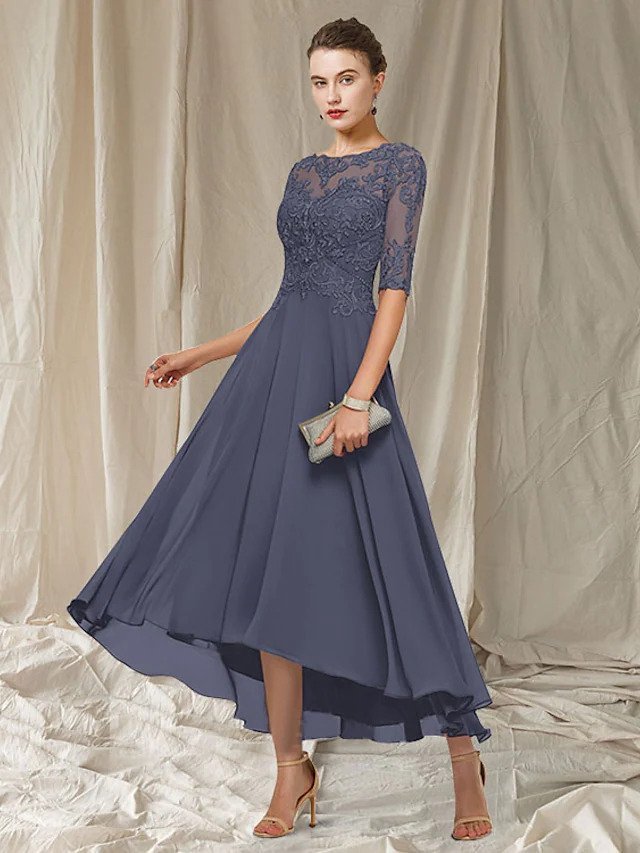 LP | Maxi abito da festa elegante con pizzo