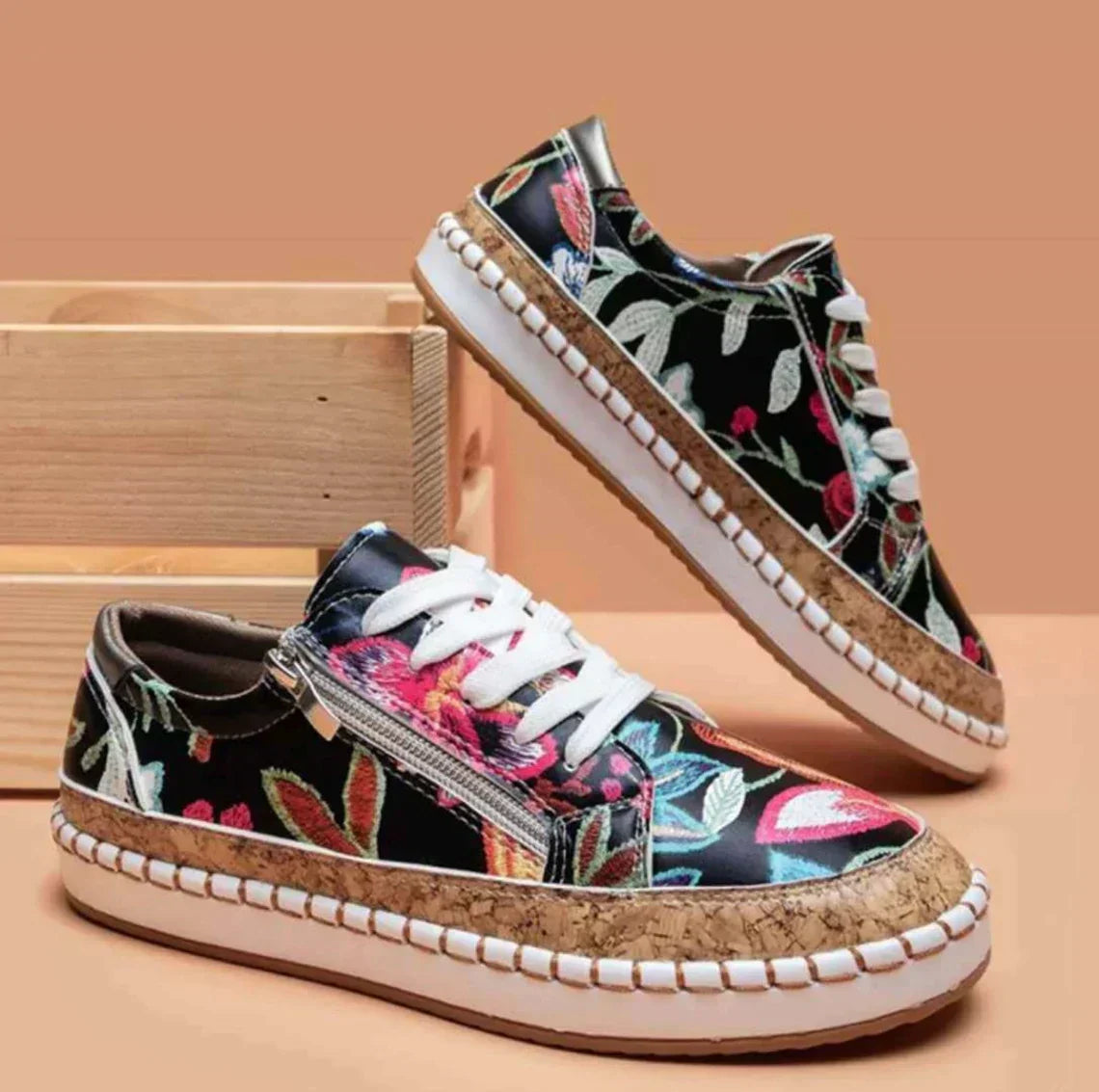 LP | Sneakers espadrillas con stampa floreale