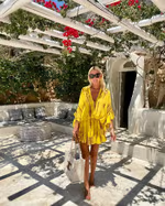 LP | Mini abito chic con alta scollatura a V