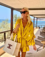 LP | Mini abito chic con alta scollatura a V