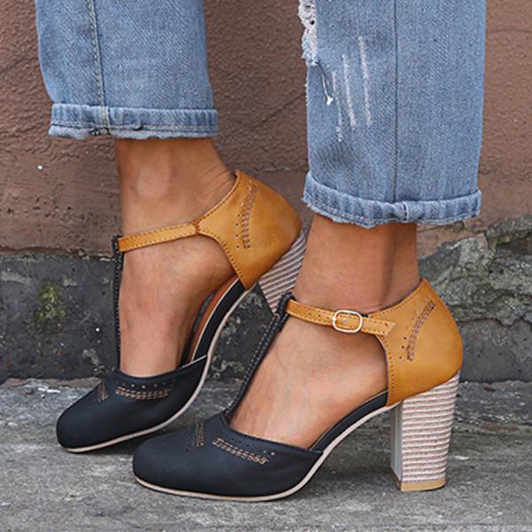 LP | Tacchi vintage con cinturino a T