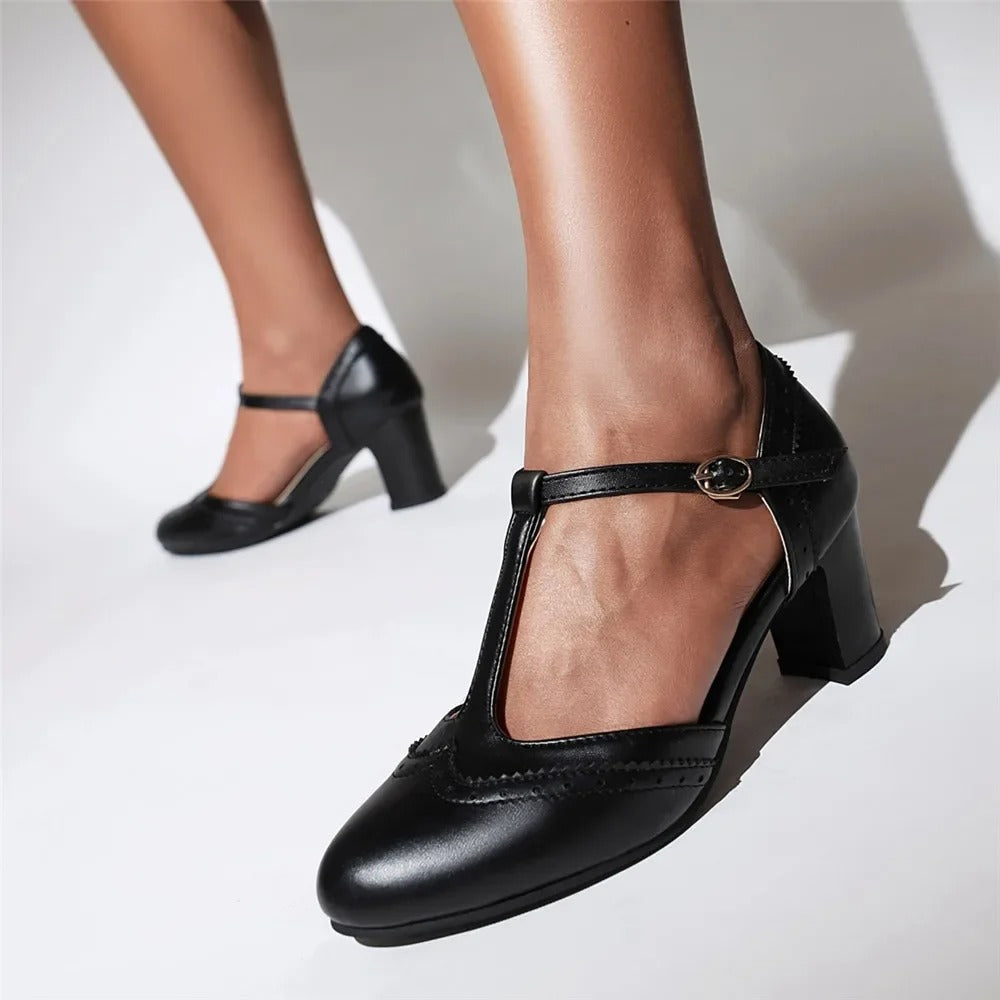 LP | Tacchi vintage con cinturino a T