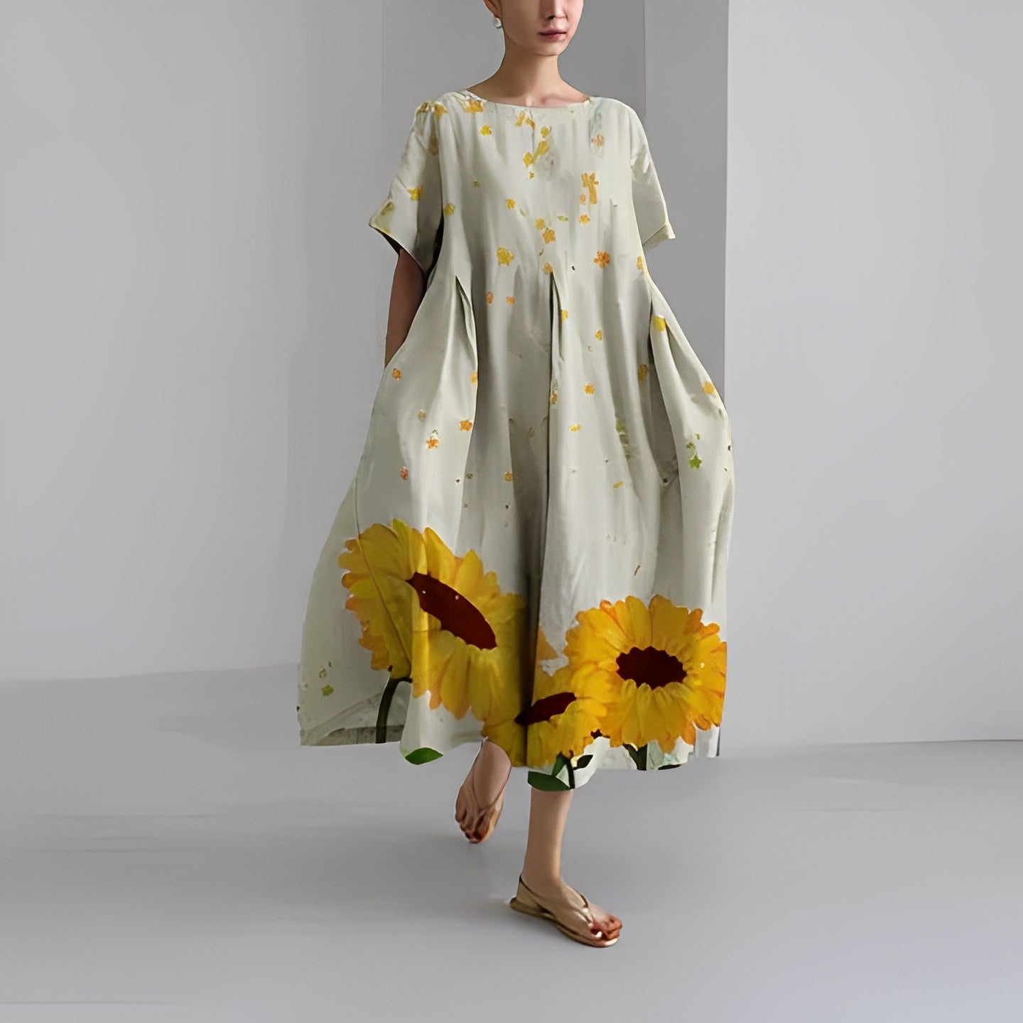 LP | Maxi abito estivo in stile boho con motivo floreale per le donne