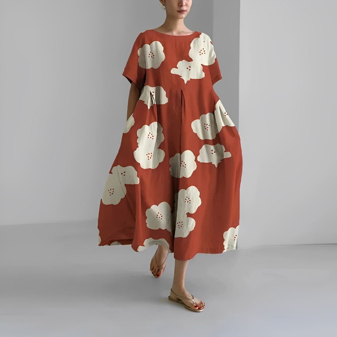 LP | Maxi abito estivo in stile boho con motivo floreale per le donne
