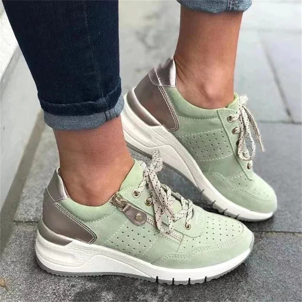 LP | - SCARPE DA GINNASTICA ORTOPEDICHE CON TACCO A ZEPPA