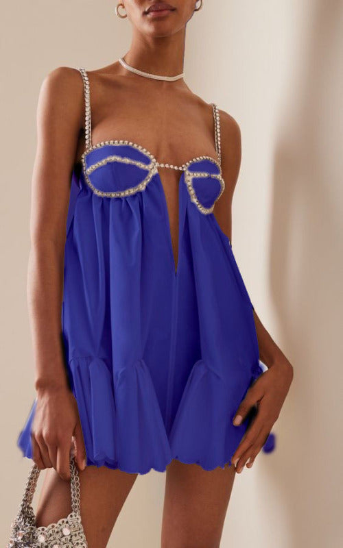 LP | Mini abito bustier con perline