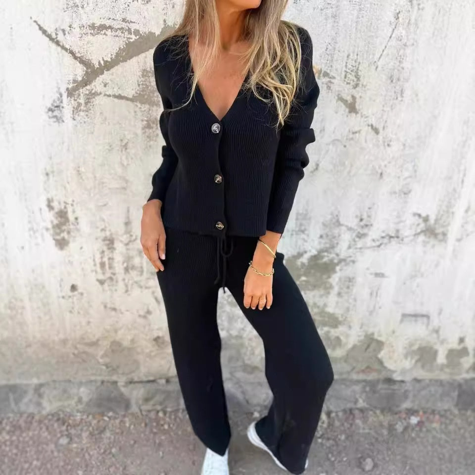 LP | Elegante set di cardigan e pantaloni da donna