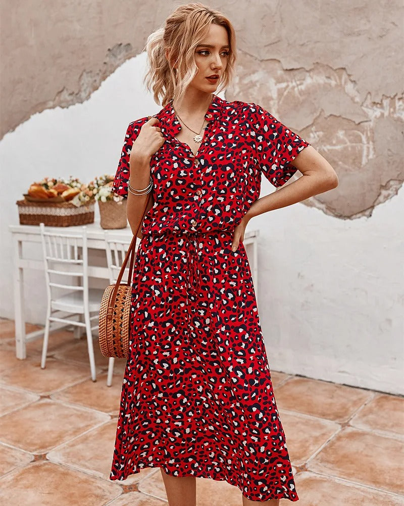 LP | abito midi da donna con cintura
