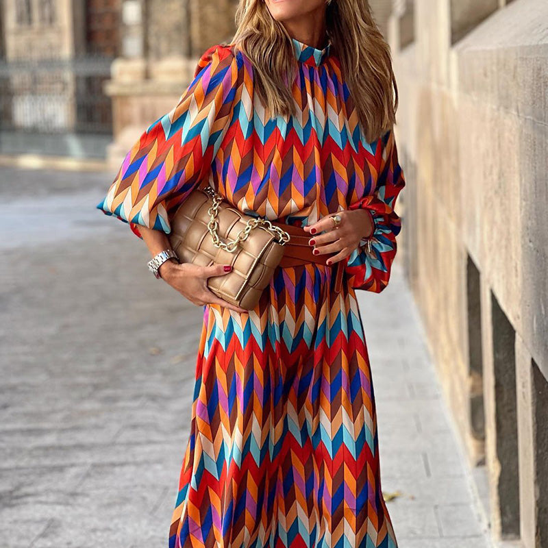 LP | Vestito midi grafico