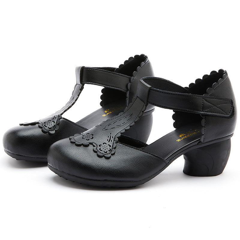 LP | Scarpe casual vintage in stile senza tempo con tacco