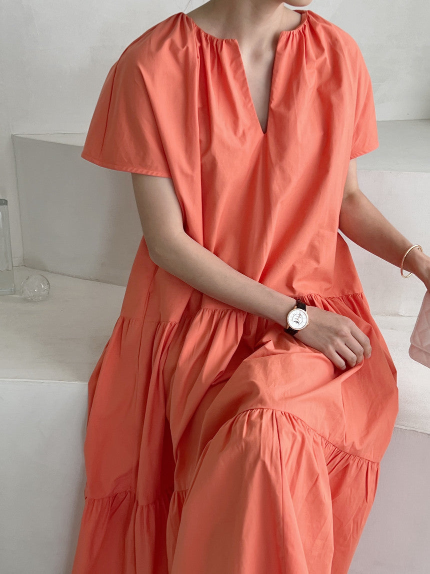 LP | Abito midi con balze