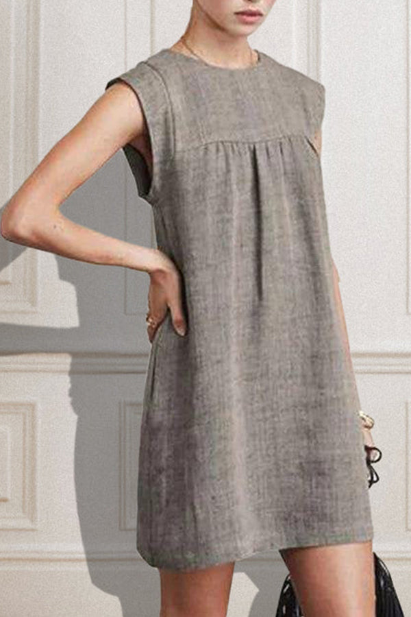LP | MINI ABITO CASUAL A-LINE SENZA MANICHE