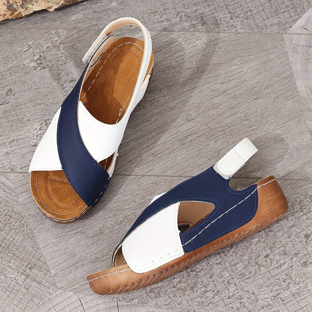 LP | Sandali casual con zeppa e cinturini incrociati