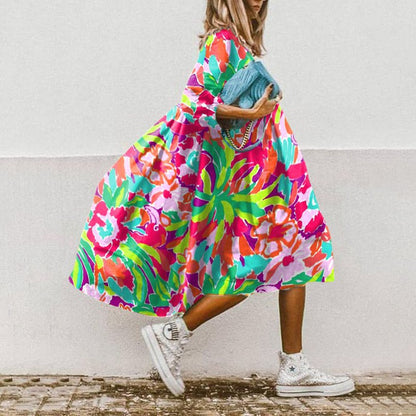 LP | Abito midi floreale