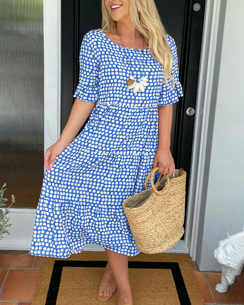 LP | Leslie | Vestito midi a pois