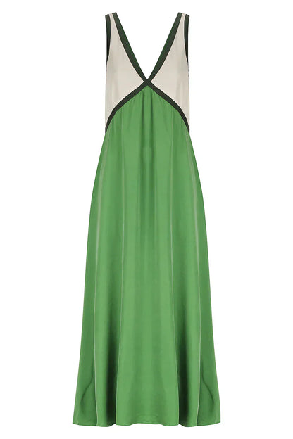 LP | Maxi abito leggero con scollo a V