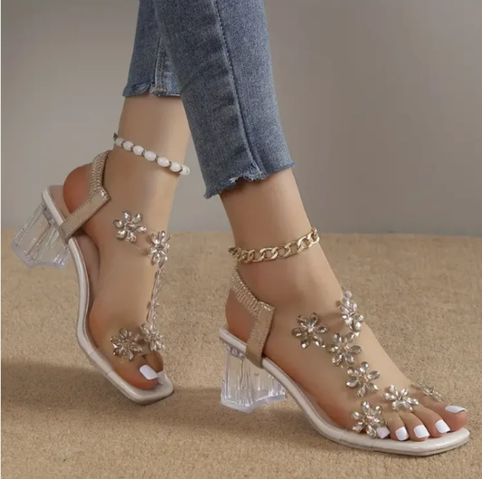 LP | Tacchi floreali con strass