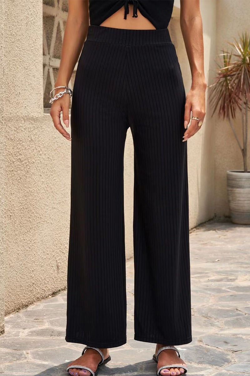 LP | Pantaloni casual a vita media dritti a tinta unita (6 colori)