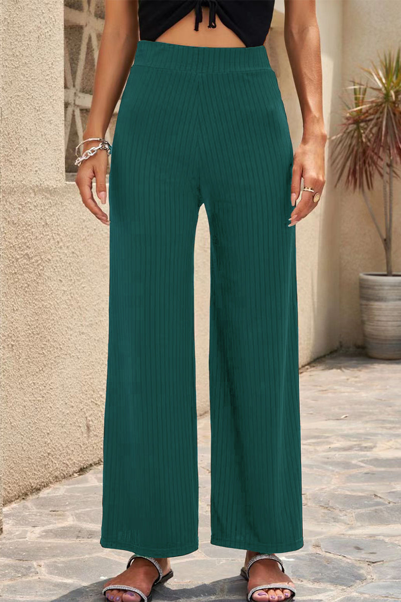 LP | Pantaloni casual a vita media dritti a tinta unita (6 colori)