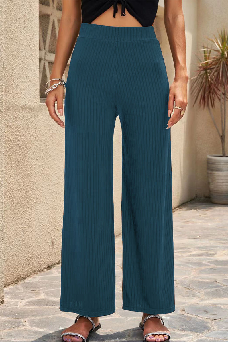LP | Pantaloni casual a vita media dritti a tinta unita (6 colori)