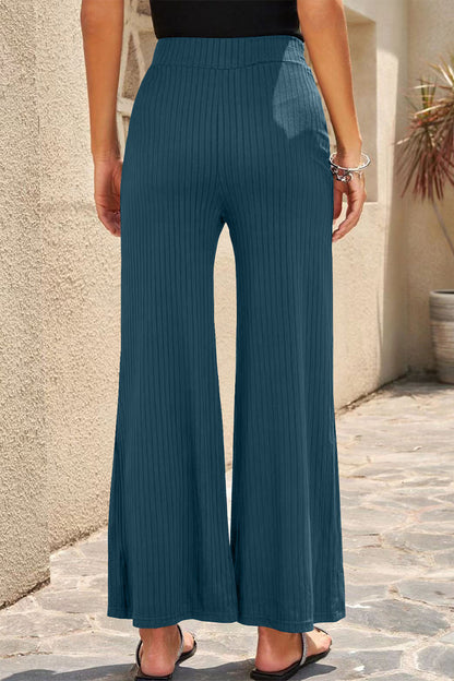 LP | Pantaloni casual a vita media dritti a tinta unita (6 colori)