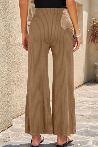 LP | Pantaloni casual a vita media dritti a tinta unita (6 colori)