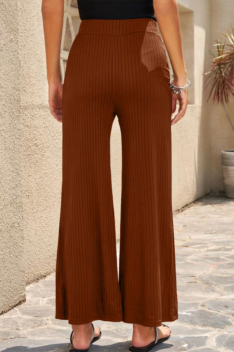 LP | Pantaloni casual a vita media dritti a tinta unita (6 colori)
