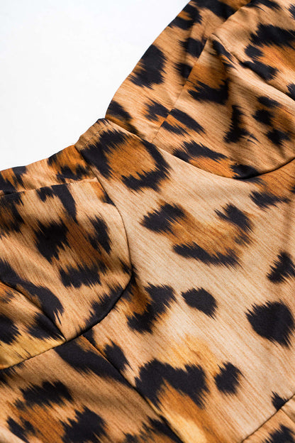 LP | Vestito midi con stampa leopardo