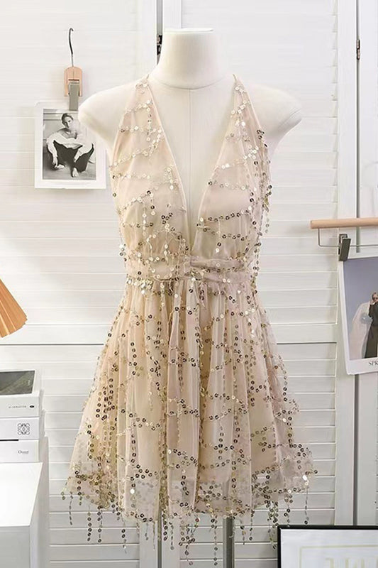 LP | Mini abito in tulle scintillante