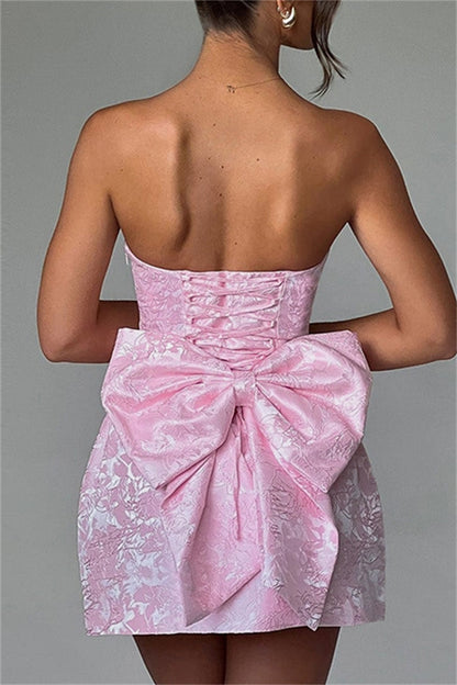 LP | Miniabito bustier in jacquard