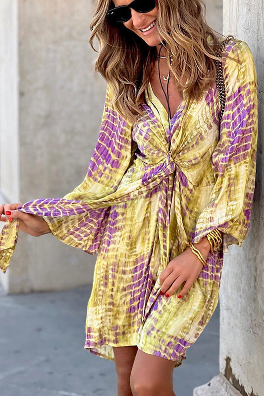 LP | Take Me Away Mini abito in vita con stampa tie-dye
