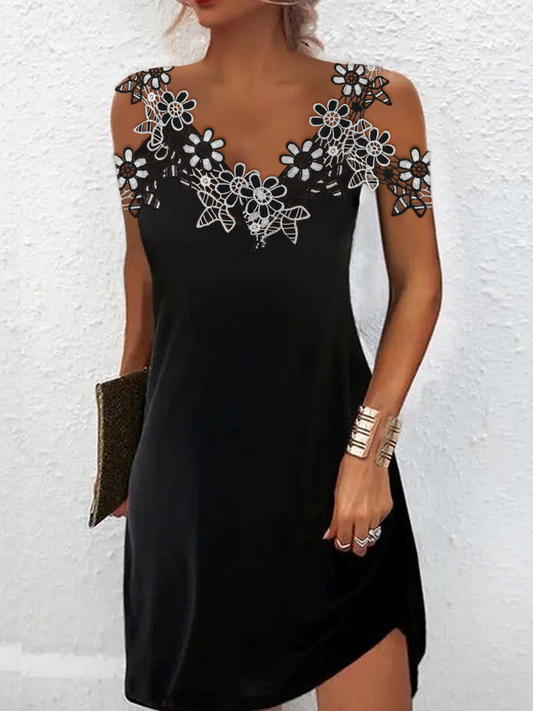 LP | Pizzo nero Festa?Mini abito da ballo QPQ71