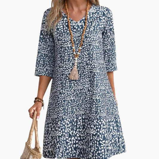 LP | Abito midi con stampa floreale