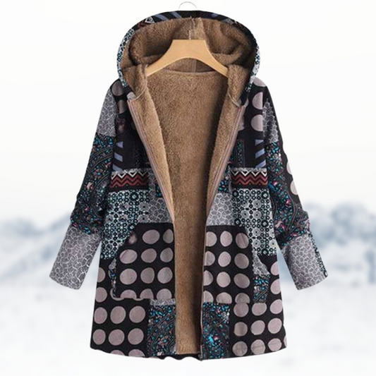 LP | Cappotto invernale chic e accogliente con stampa