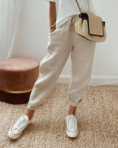 LP | Pantaloni di corda arrotolati
