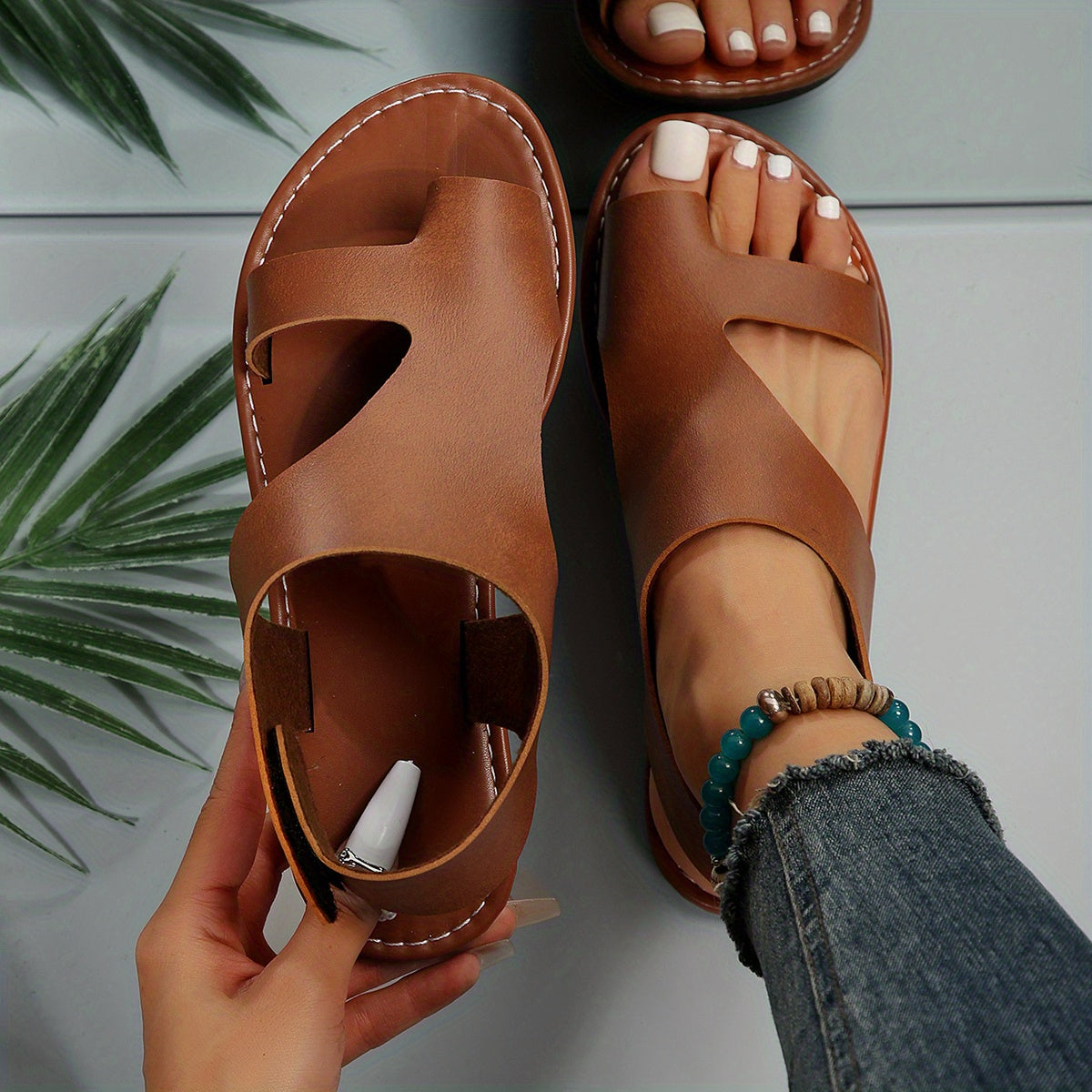 LP | Sandali con punta aperta e cut-out