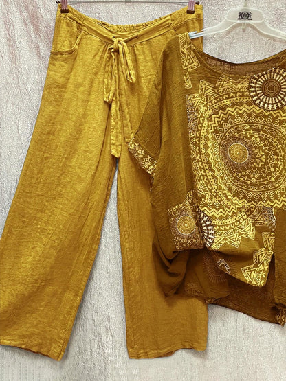 LP | Set a due pezzi con stampa bohémien