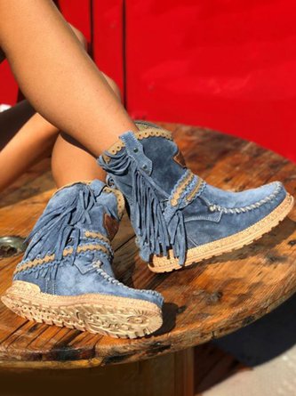 LP | Stivali western con frange boho