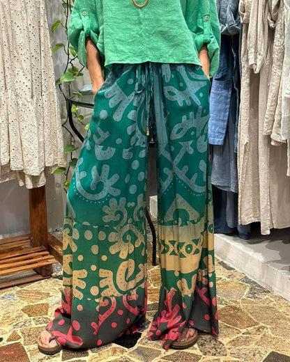 LP | Set due pezzi composto da top casual e pantaloni stampati
