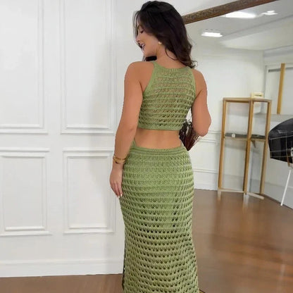LP | maxi abito elegante con tagli