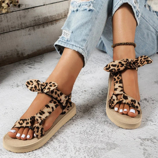 LP | | Sandali eleganti con stampa leopardo