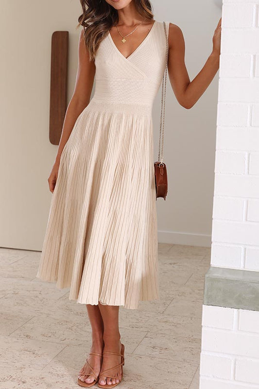 LP | Elegante abito midi a pieghe