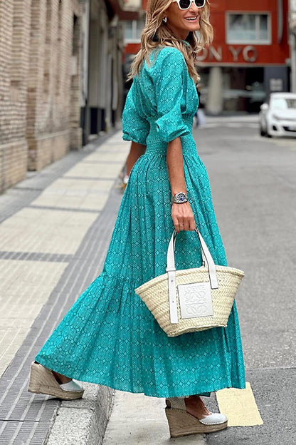 LP | Special Treat Maxi abito stampato con elastico in vita