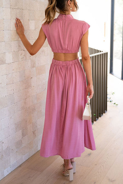 LP | Abito midi con cut-out e tasche