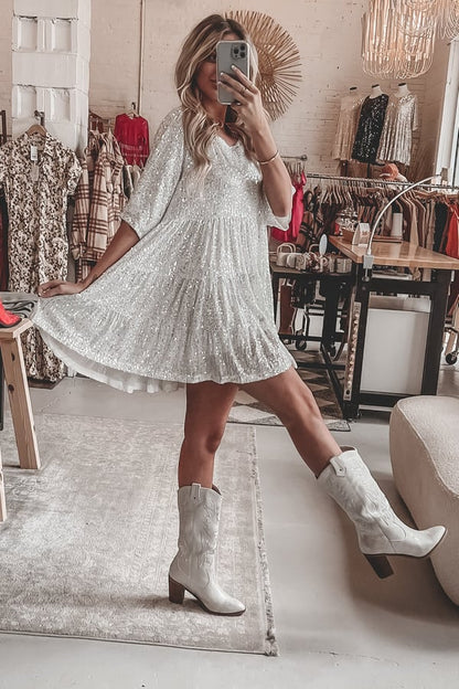 LP | Mini abito scintillante in paillettes