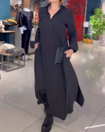 LP | Abito camicia elegante con linea lunga