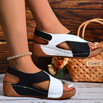 LP | Sandali casual con zeppa e cinturini incrociati