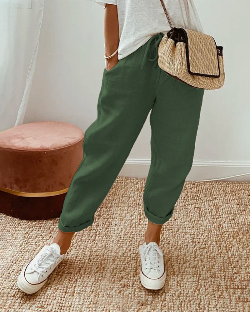 LP | Pantaloni di corda arrotolati